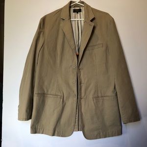 Khaki Cotton Men’s Blazer